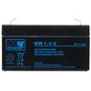 Mpl Power Elektro Mw Power MWPower MW 6V 1.3Ah F1(187) AGM akumuliatorius, 6-9 metai