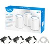 CUDYM12003PACKNAMŲ SISTEMA WI-FI MESH M1200(3-PACK) 2.4 GHz, 5 GHz, 300 Mbps + 867 Mbps CUDY