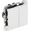 DVIGUBAS APŠVIESTAS JUNGIKLIS SANTRA/4111-10/EPN 250 V 10 A Elektro-Plast