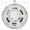 Hikvision IP kamera DS-2CD2345G0P-I F1.68 Dome, 4 MP, 1.68mm/F2.0, Maitinimas per Ethernet (PoE), H.264+, H.265+, Micro SD, maks. 256 GB