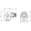 TST KAMPINIS ADAPTERIS M12D-W/RJ45-G