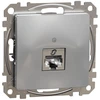 Kompiuterinis lizdas 1×RJ45 Schneider Electric Sedna Design SDD113461S (Cat6, STP, aliuminis)