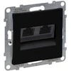 Kompiuterinis lizdas 2 x RJ45 UTP CAT 6 SUNO Legrand 721453 (juoda spalva)