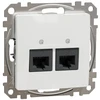 Kompiuterinis lizdas 2xRJ45 UTP cat.6 Schneider Electric Sedna Design SDD111462 (baltas)