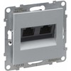 Kompiuterinis lizdas aliuminis SUNO Legrand 721353 (2xRJ45, UTP 6)