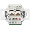 Kompiuterinis lizdas JUNG EPUAE8-8UPOK6US (2xRJ45 CAT 6)