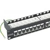 Komutacinė panelė 19'' 1U, EXCEL 100-013 (FTP, 6 kat., 24 portų, ekranuota, LSA)