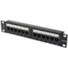 Komutacinė panelė 19'' 1U, UTP 6A cat., 12 prievadų
