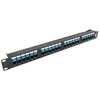 Komutacinė panelė 19" 1U UTP Cat5e LK-5005-Cat5e (24 prievadai, su kabelių laikikliu, 483x44x95 mm)