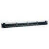 Komutacinė panelė 19" 1U UTP Cat6 LK-5005-Cat6 (24 prievadai, su kabelių laikikliu, 483x44x95 mm)