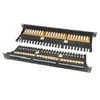 Komutacinė panelė 19" 1U UTP Cat6A LK-5008-Cat6A (24 prievadai, su kabelių laikikliu, horizontalus krosas, 483x44x95 mm)