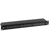 Komutacinė panelė 19" EFB 37666SW.1M (Juoda, Cat6A STP, 24 prievadai, 10G, 1U)