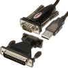 KONVERTERIS Y-105A USB-A / RS232 - DB9 + ADAPTERIS DB9/DB25 UNITEK