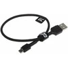 LAIDAS USB-A/USB-MICRO/0.3M-GC 0.3 m Žalias Cell