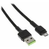 LAIDAS USB-A/USB-MICRO/0.3M-GC 0.3 m Žalias Cell