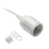 Lemputės lizdas su laidu baltas GTV GZ-E27000-00 (baltas, E27, 60W)