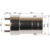 TST MONTAŽINIS LIZDAS BNC-G/PCB*P100