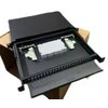 Optinė komutacinė panelė 19" 1U LK-ODF-001 (24xSC duplex, su kasete, termofitais, bėgeliais, 482x293 mm)