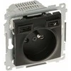 Schneider Electric Orno PAVIENIS LIZDAS SU MAITINIMO ŠALTINIU USB DGZ1ZUSB2AA.01/49-SIMON54 Premium 230 V 16 A