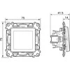 PAVIENIS MOMENTINIS MYGTUKAS LE-752115 Valena Life 230 V 6 A LEGRAND