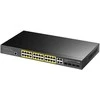 Šakotuvas Komutatorius - CUDY GS2028PS4-400W 24-Portų Gigabit L2 Valdomas PoE+ 400W 4x Gigabit Kombinuoti Prievadai