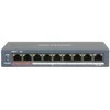 Šakotuvas Hikvision | 8 prievadų Gigabit jungiklis | DS-3E0109P-E(C) | Nevaldomas | Darbalaukis | PoE/Poe+ jungtys kiekis 8