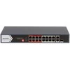 Šakotuvas Hikvision 18 prievadų, 16 PoE prievadų komutatorius Hik-vision DS-3E0318P-E/M(C)