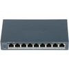 Šakotuvas 9 prievadų, 8 PoE prievadų komutatorius Hikvision DS-3E1309P-EI(B)