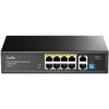 Šakotuvas Komutatorius - Cudy FS1010P 8-Portis PoE Fast Ethernet Juodas