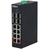 Šakotuvas SWITCH POE HS4412-8ET-120 8 PRIEVADŲ + 4 x SFP DAHUA