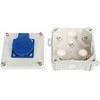SINGLE SOCKET WITH JUNCTION BOX 2K/98X98/GN-230/EPN 250 V AC 16 A IP54 Elektro-Plast