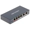 Šakotuvas SWITCH POE DS-3E0106P-E/M 4 PRIEVADŲ Hikvision
