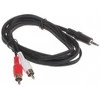 LP Oem Kabelis 2xRCA - AUX 3.5mm 1.8m