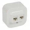 Virštinkinis kompiuterinis lizdas 2xRJ45, UTP 5E cat, Forix Legrand 782428 (balta)
