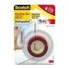 3M Dvipusė skaidri montavimo juostelė Scotch 4004 TRANSPARENT, 19 mm x 1,5 m