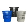 AD Class šiukšlių dėžė perforuoto plastiko juoda