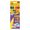 Bic Spalvoti pieštukai Supersoft, 8 spalvų rinkinys, su drožtuku