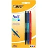 Bic Spalvotų tušinukų rinkinys Soft Feel Clic Grip 1.0 mm, pakuotėje 3 vnt 133990
