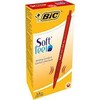 Bic Tušinukas Softfeel Clic 1.0 mm, raudonas, pakuotėje 12 vnt.