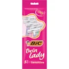 BIC Vienkartiniai moteriški skustuvai TWIN LADY (5 vnt.)