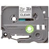 Brother TZe-S131 (TZeS131) Ženklinimo juostelė, Strong Adhesive, Juodas on Clear, 12mm 8m