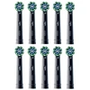 Braun Oral-B Pro Cross Action x10 Dantų šepetėlio galvutės, Juoda