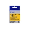 Epson etikečių kasetė LK-5WBW, tvirti lipnūs juodi ant geltonos spalvos 18 mm (9 m)