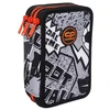 Forminis trijų skyrių penalas su priedais CoolPack Jumper 3 Pilkas Ball
