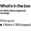 Hewlett Packard (HP) HP 304XL (N9K08AE) Rašalinė kasetė, Juoda