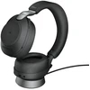 Jabra Evolve2 85 MS Stereo Link380c Belaidės/Laidinės ausinės Bluetooth, 3.5mm jack, Stovas, Juoda
