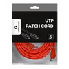 GEMBIRD PP6U-5M/R Gembird UTP Cat6 Patch laidas, 5 m, raudonas