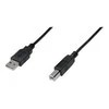 Assmann Electronic Kabelis USB 2.0 (A - B) juodas, 1.8m