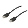 Goobay Kabelis USB type A kištukas - USB type A kištukas, USB 2.0, 1.8 m, Juoda