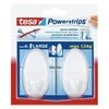 Kabliukai Tesa Power Strips Large Ovale, lipnūs, plastikiniai, balti (2) 2008-101
